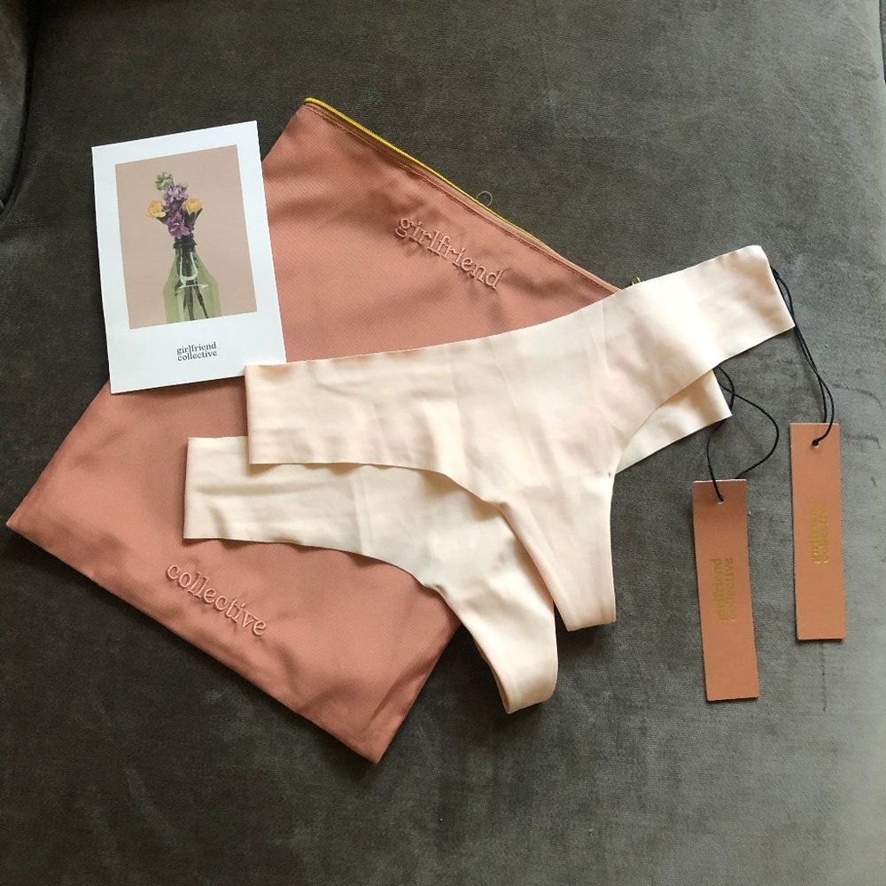NWT Girlfriend Collective Shell Thong - 2 Pairs